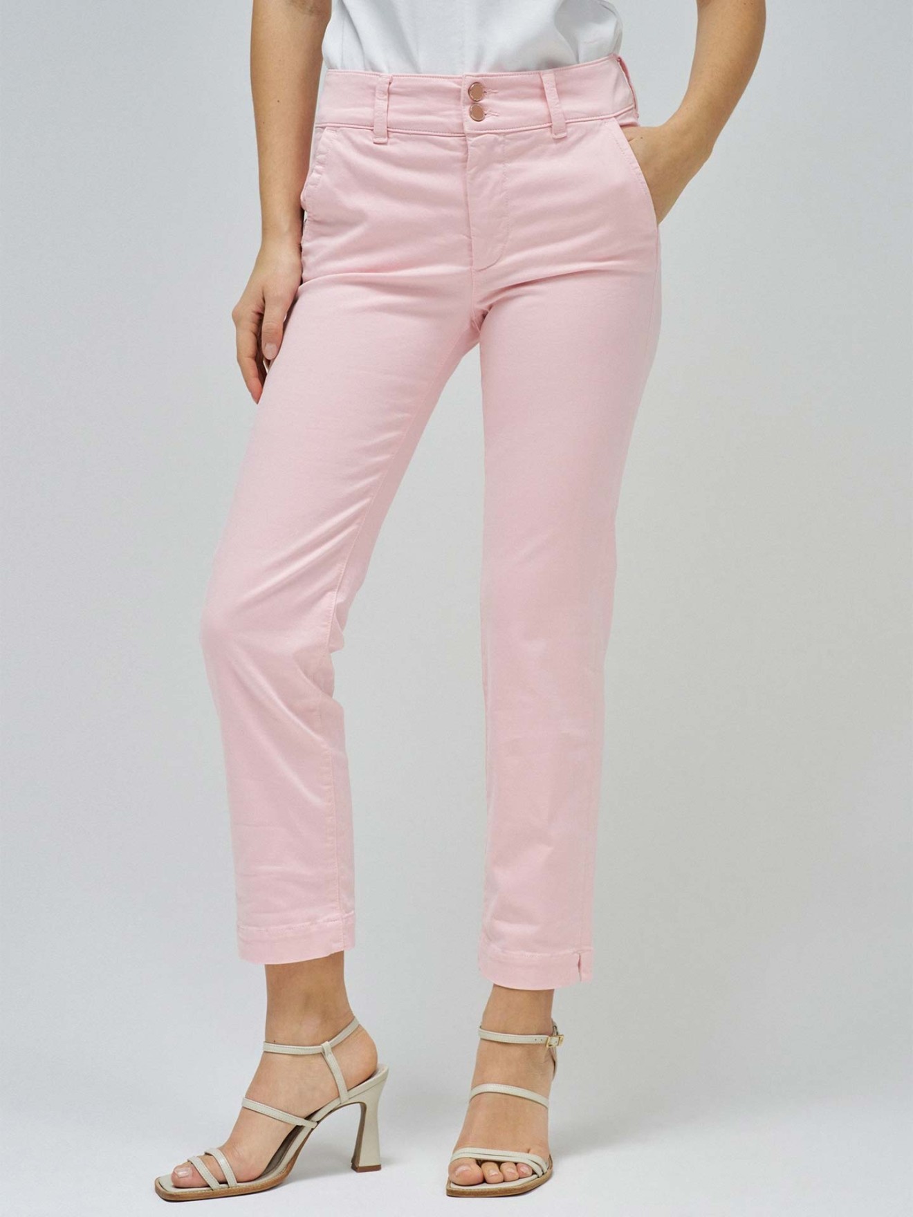 Calças Chino Secret Push-in Cropped Slim