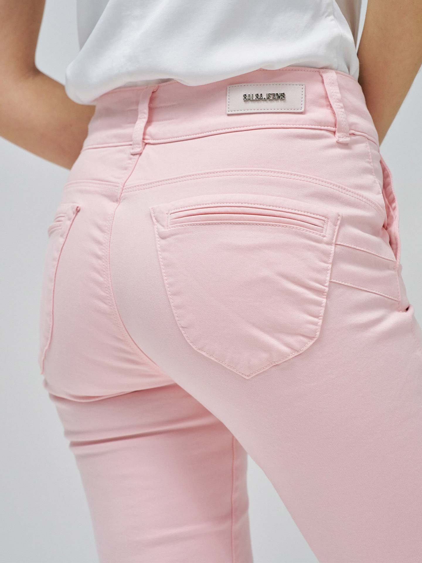 Calças Chino Secret Push-in Cropped Slim