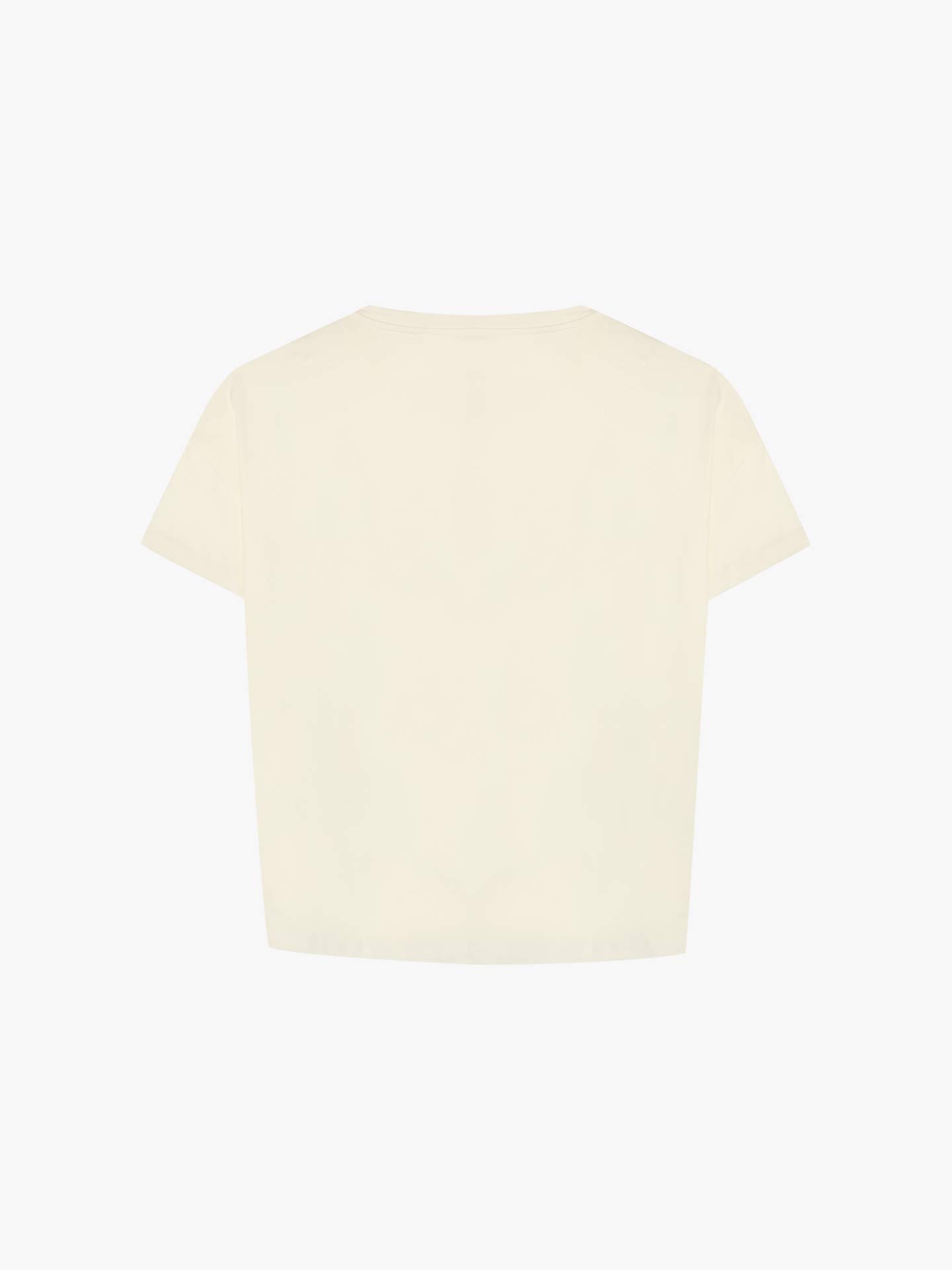 T-Shirt com Estampado em Relevo