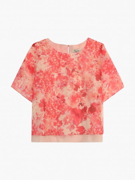 Blusa com Padro Floral