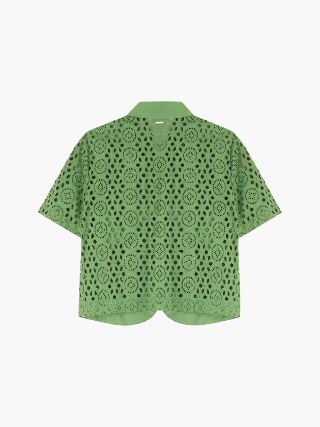Camisa com Bordado Inglês