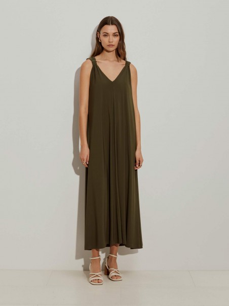 Vestido de Malha Comprido