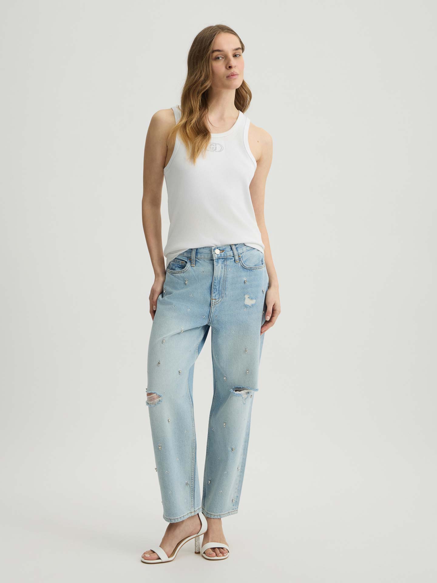 Calças de Ganga Straight Fit