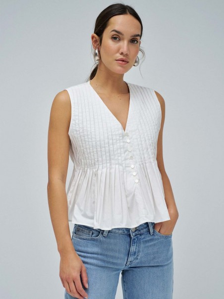 Blusa Plissada