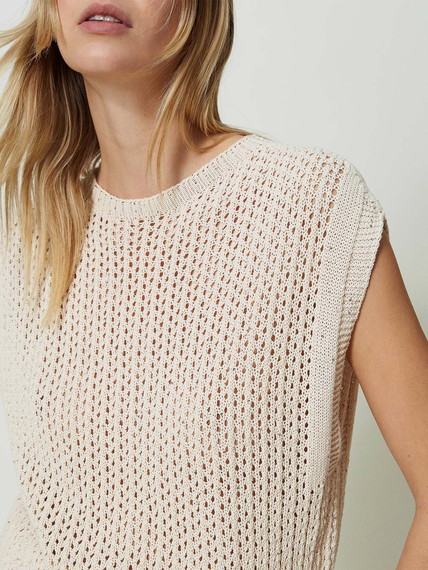 Camisola de Malha Perfurada