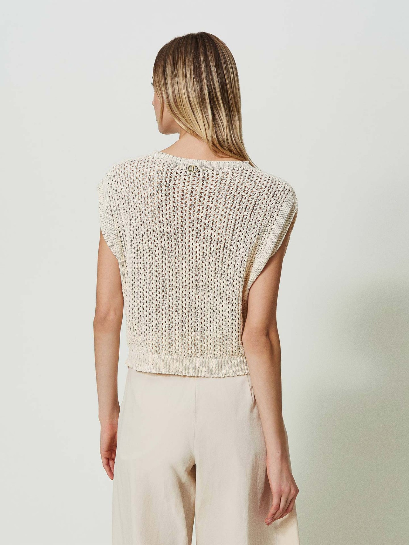 Camisola de Malha Perfurada