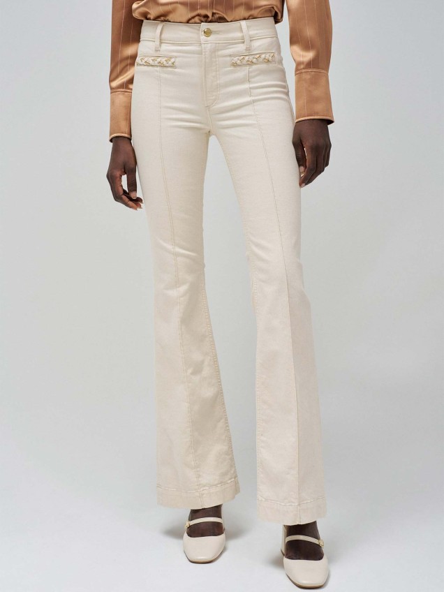 Calças de Ganga Push Up Flare