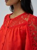 Camisa de Linho com Renda