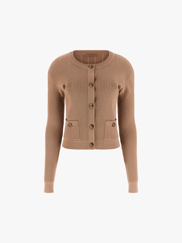 Casaco de Malha Canelada