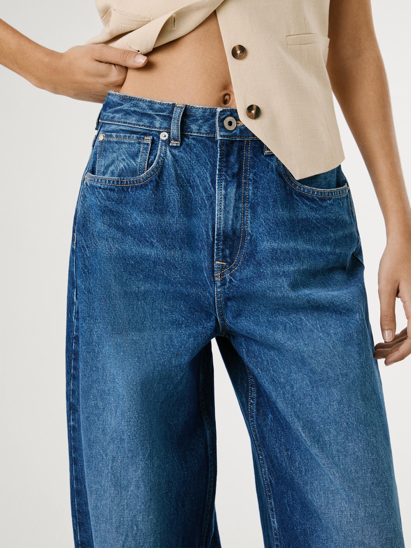 Calças de Ganga Wide Fit