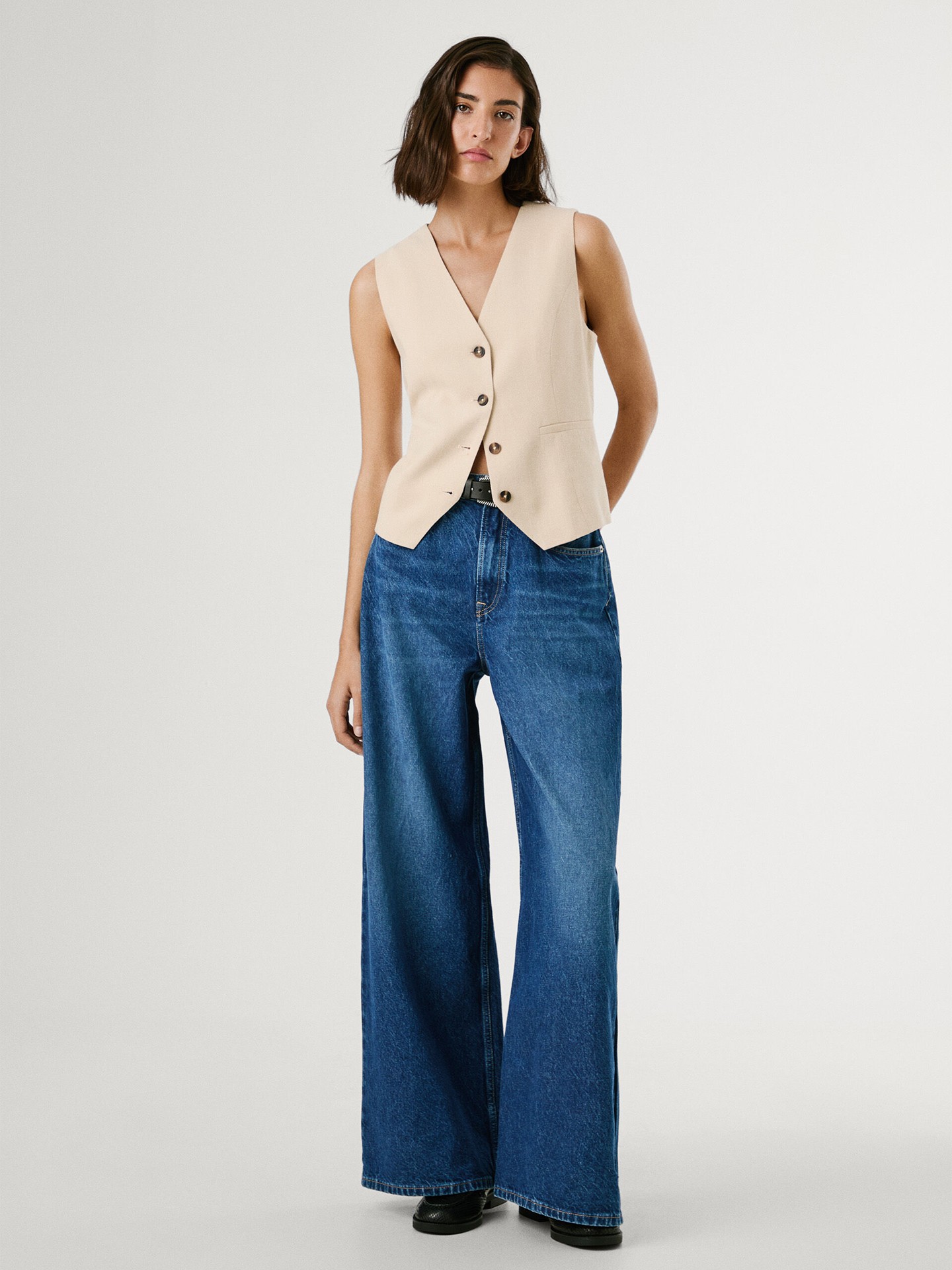 Calças de Ganga Wide Fit