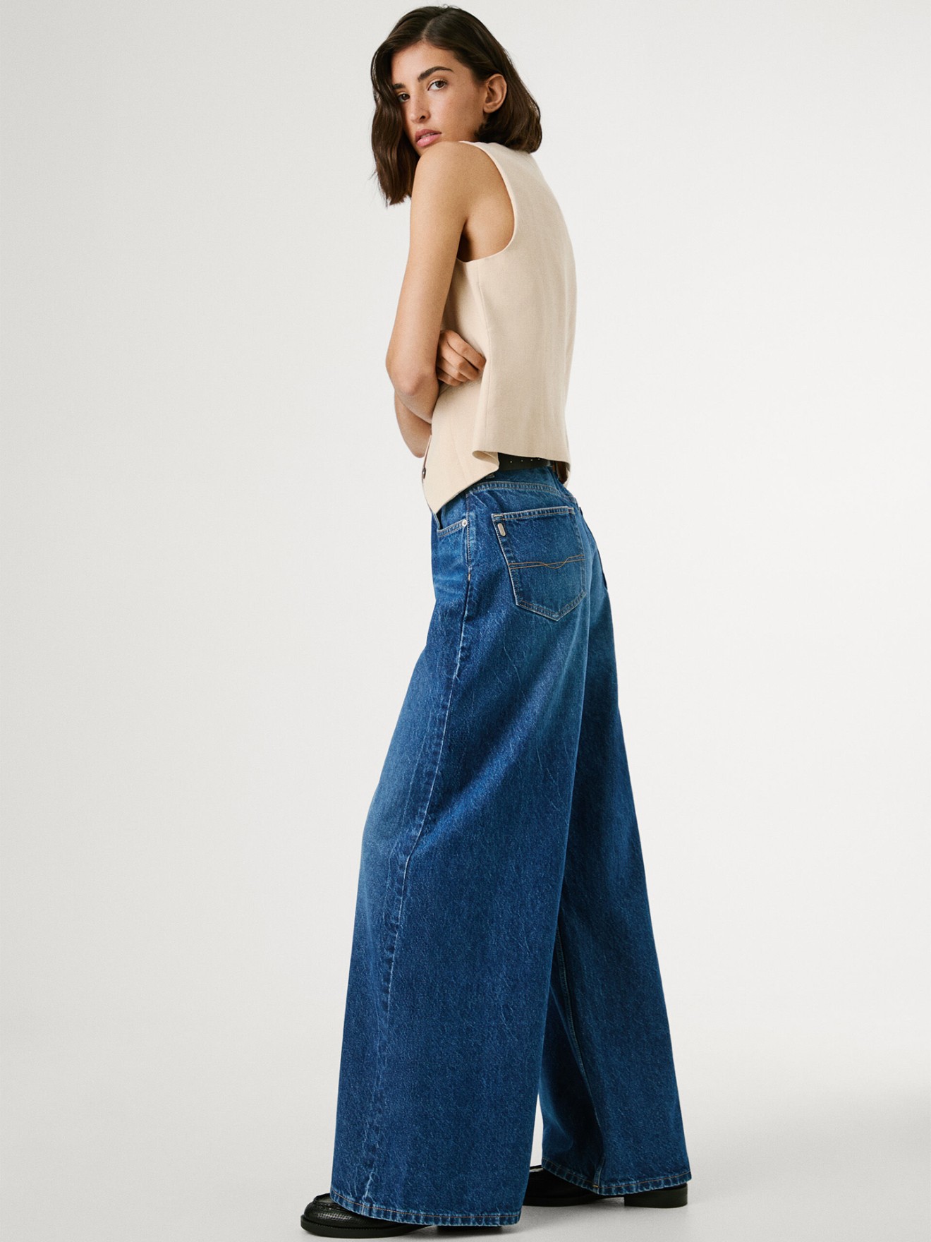 Calças de Ganga Wide Fit