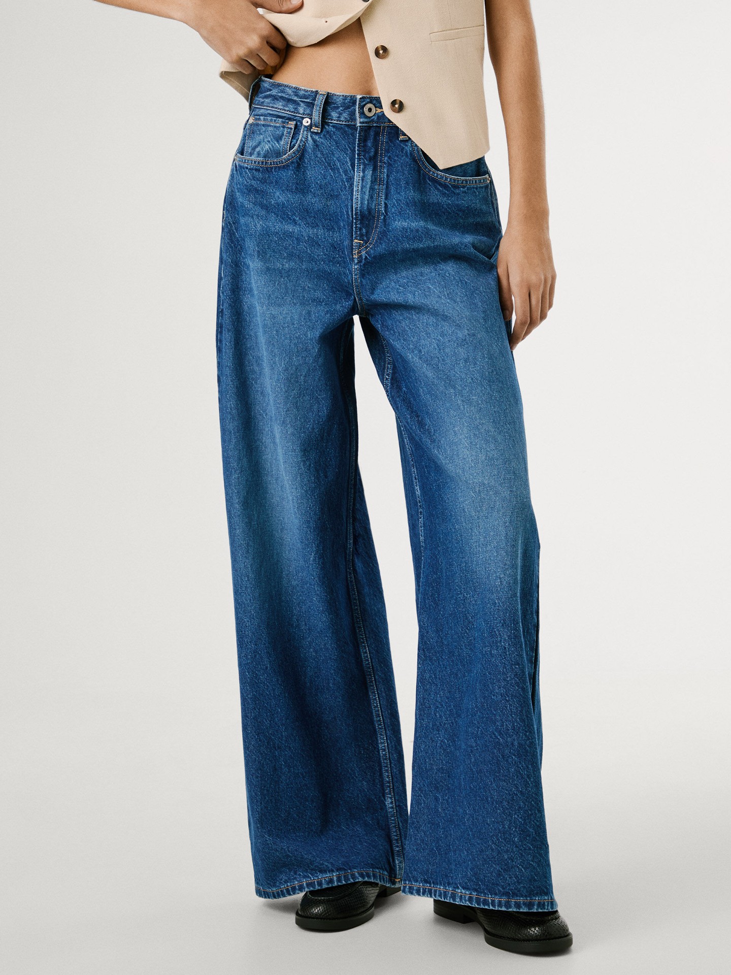 Calças de Ganga Wide Fit