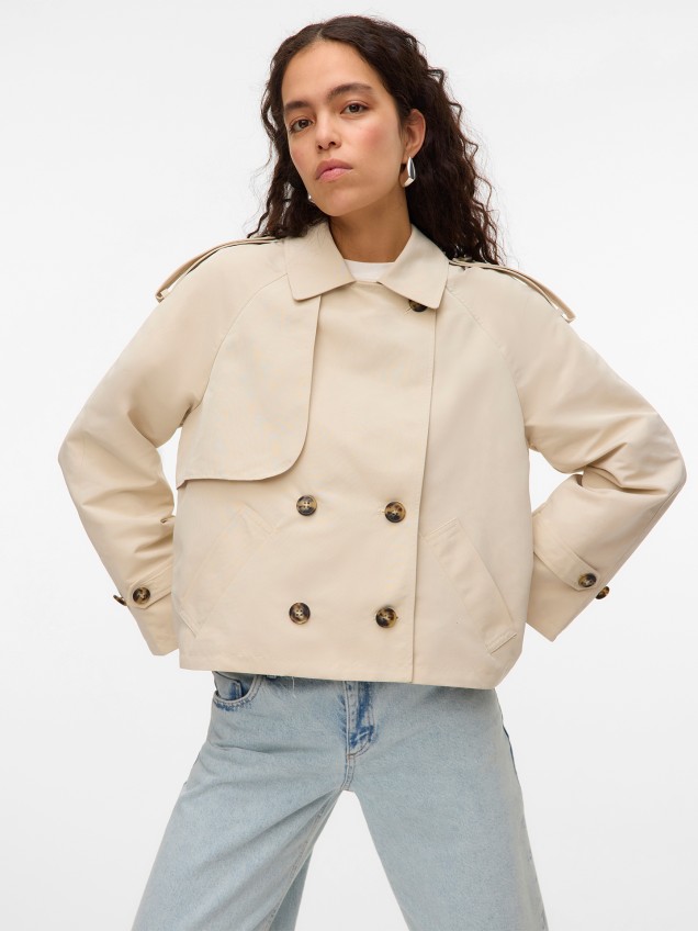 Gabardine Curta