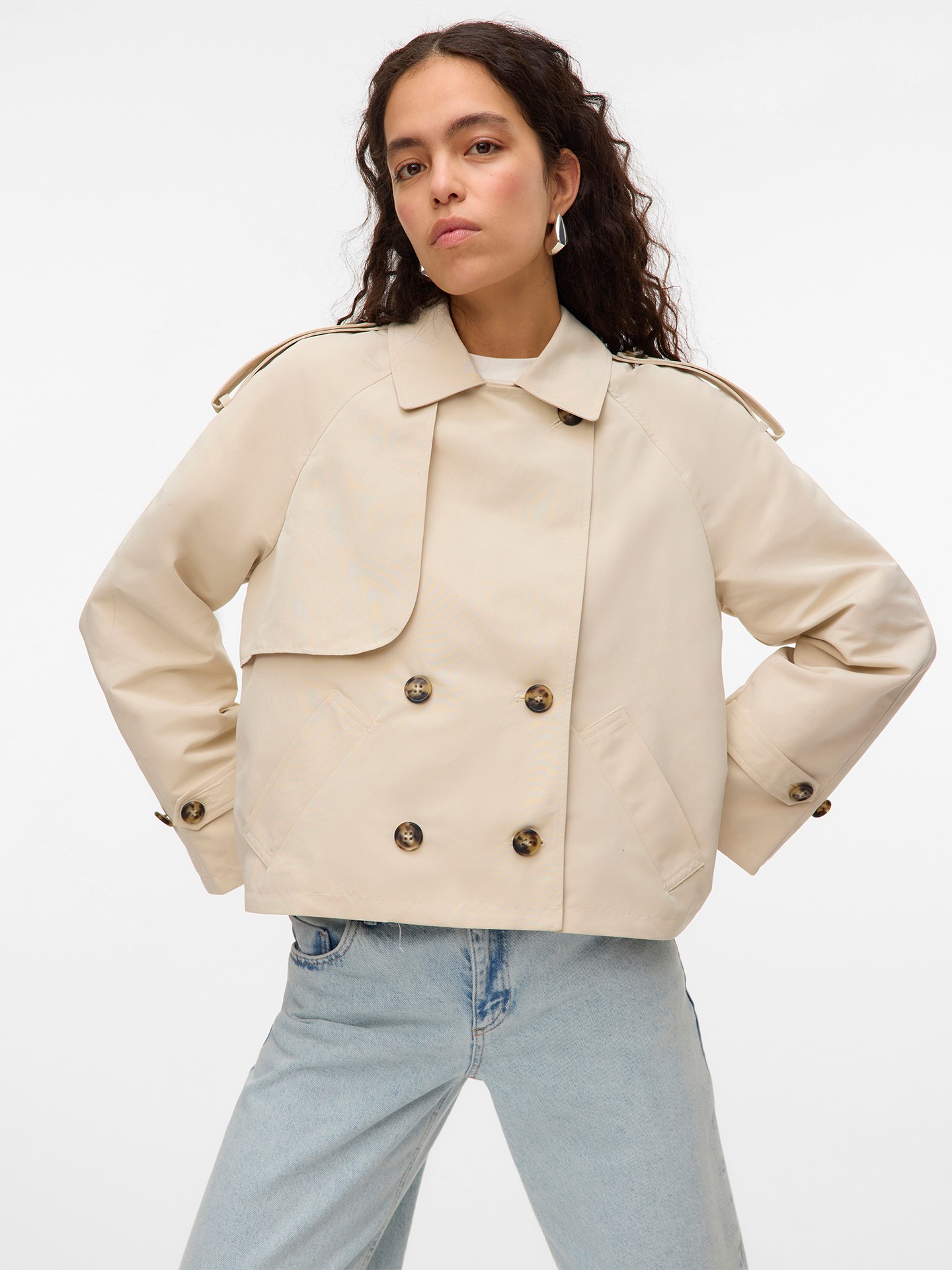 Gabardine Curta