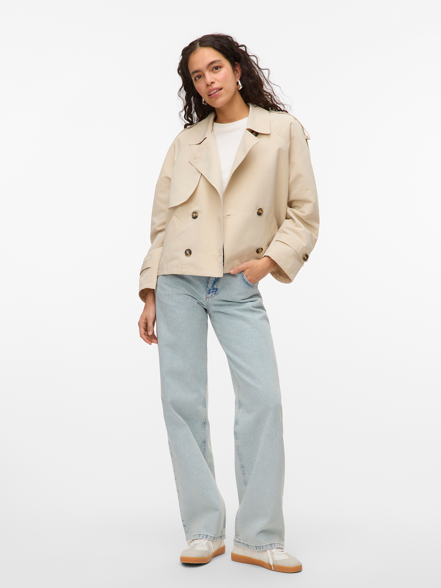Gabardine Curta