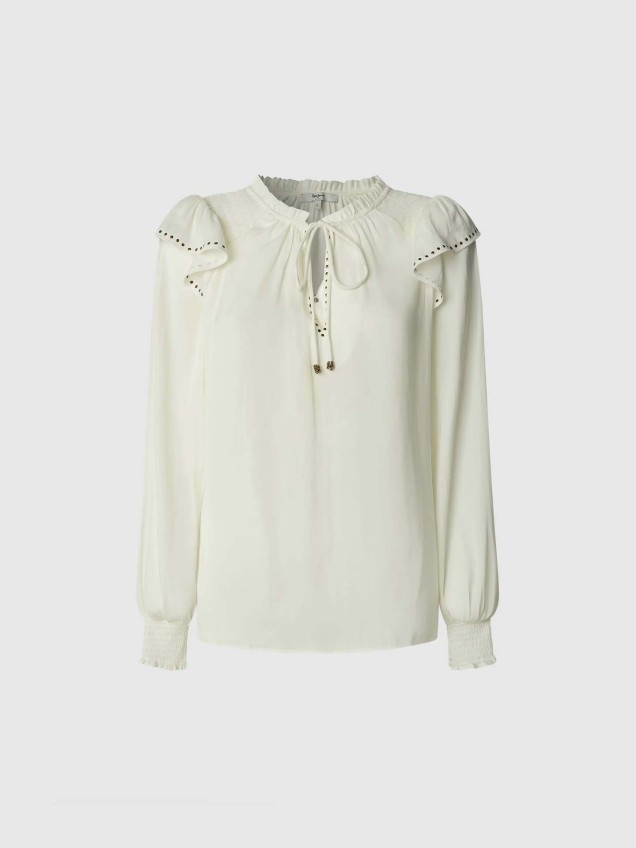 Blusa com Decote em V Miriam