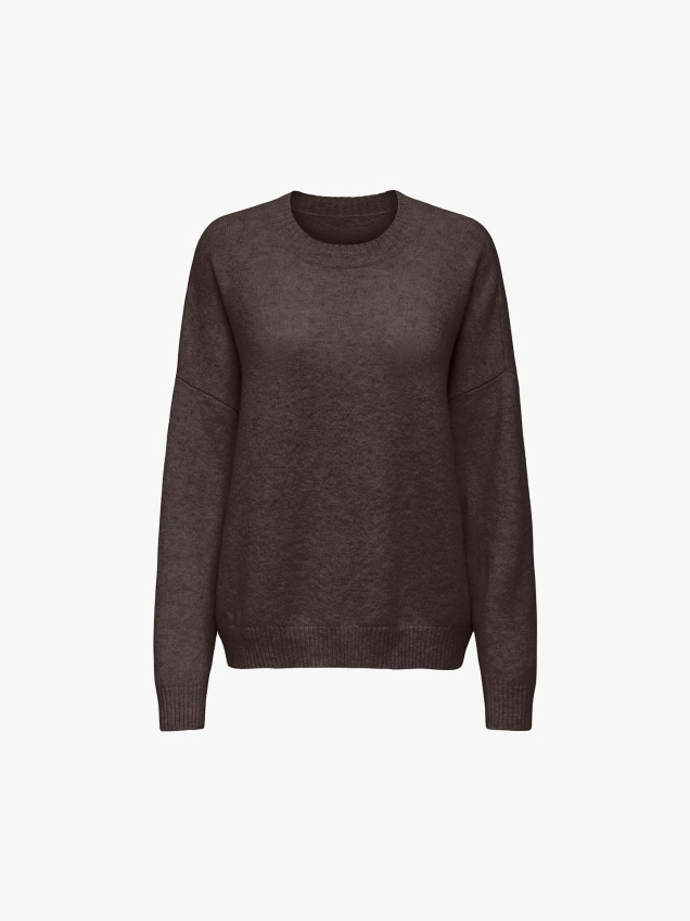 Camisola de Malha com Ombros Descados