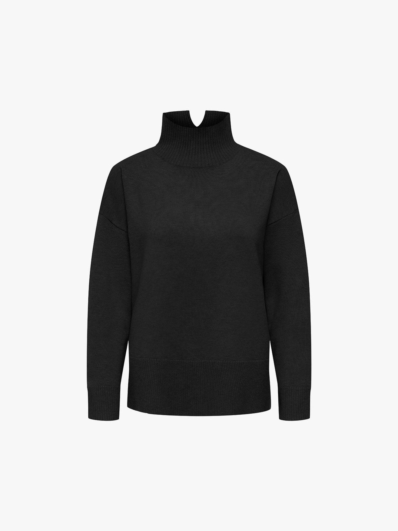 Camisola de Malha com Gola Alta