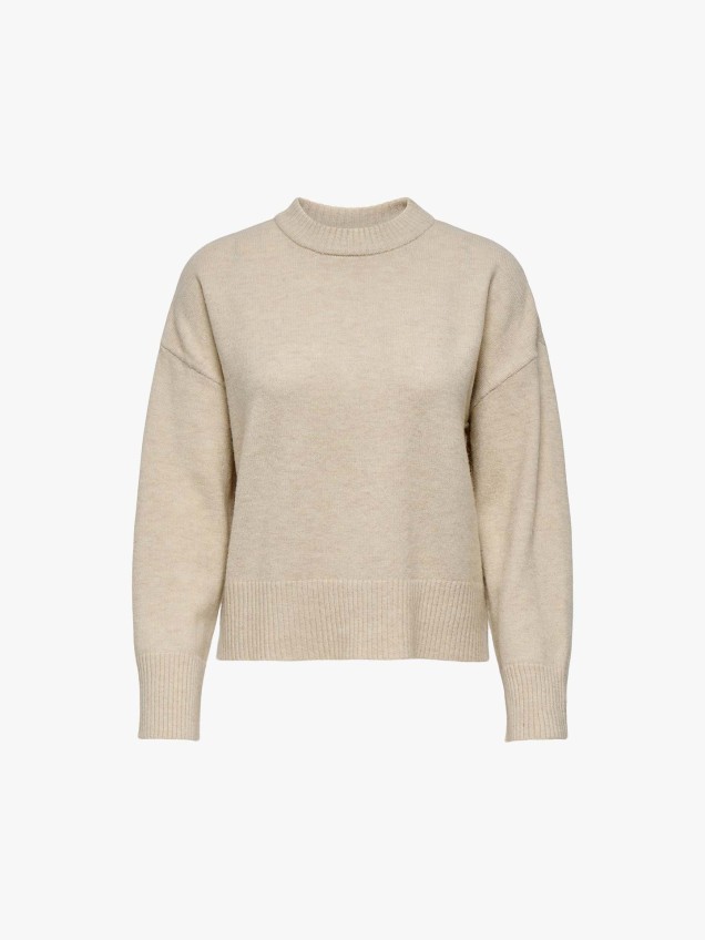 Camisola de Malha com Gola Redonda