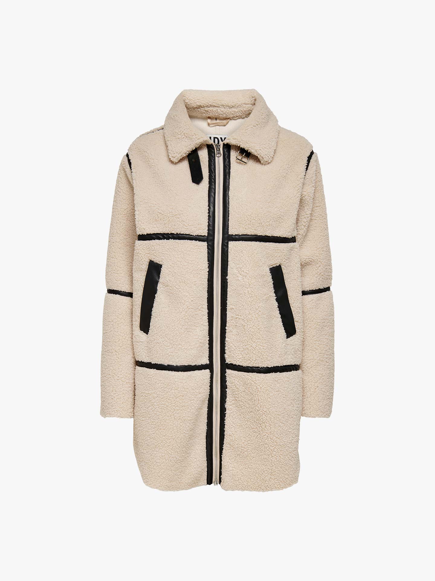 Casaco Teddy com Gola Larga