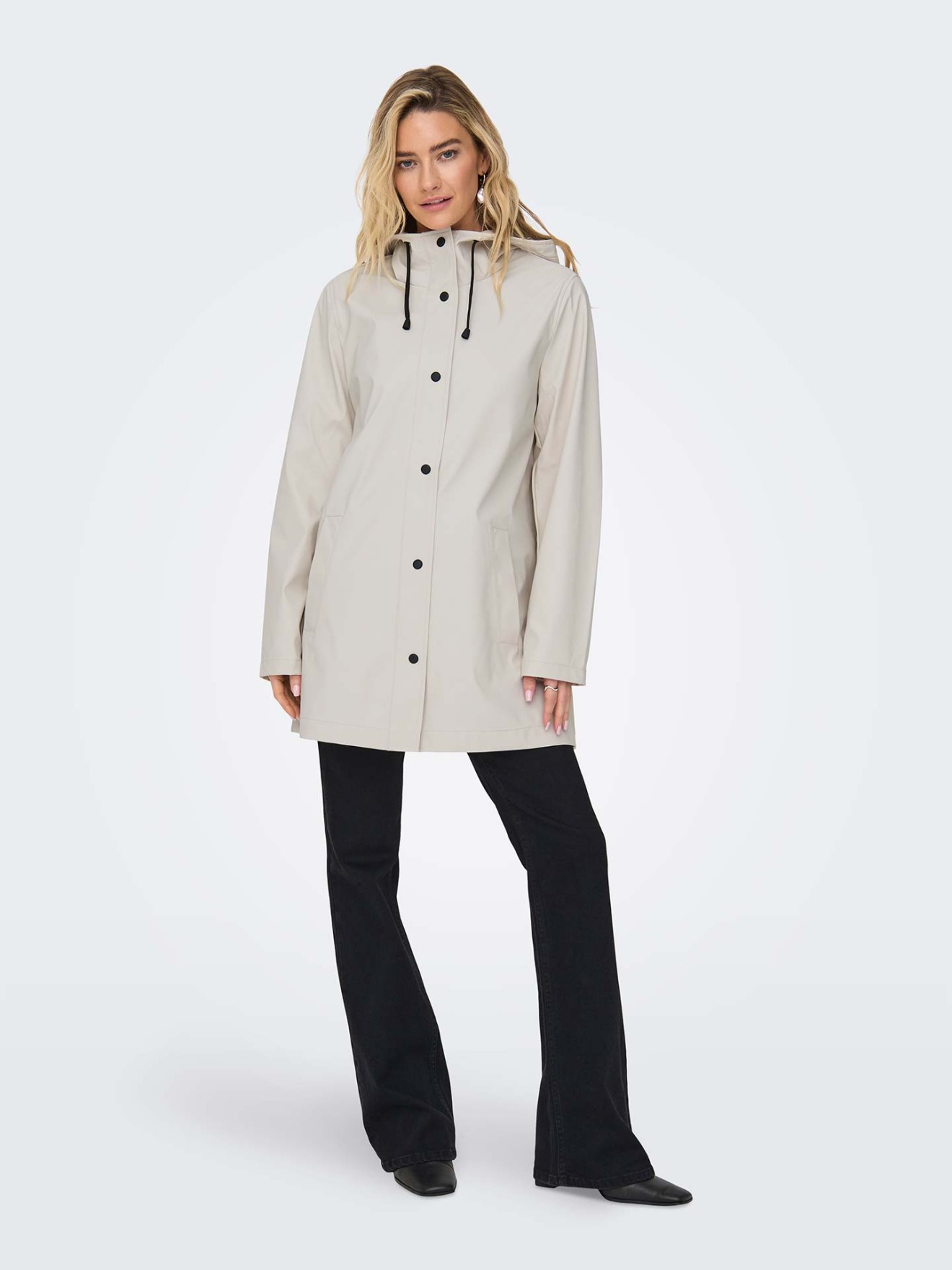 Parka Impermevel com Capuz