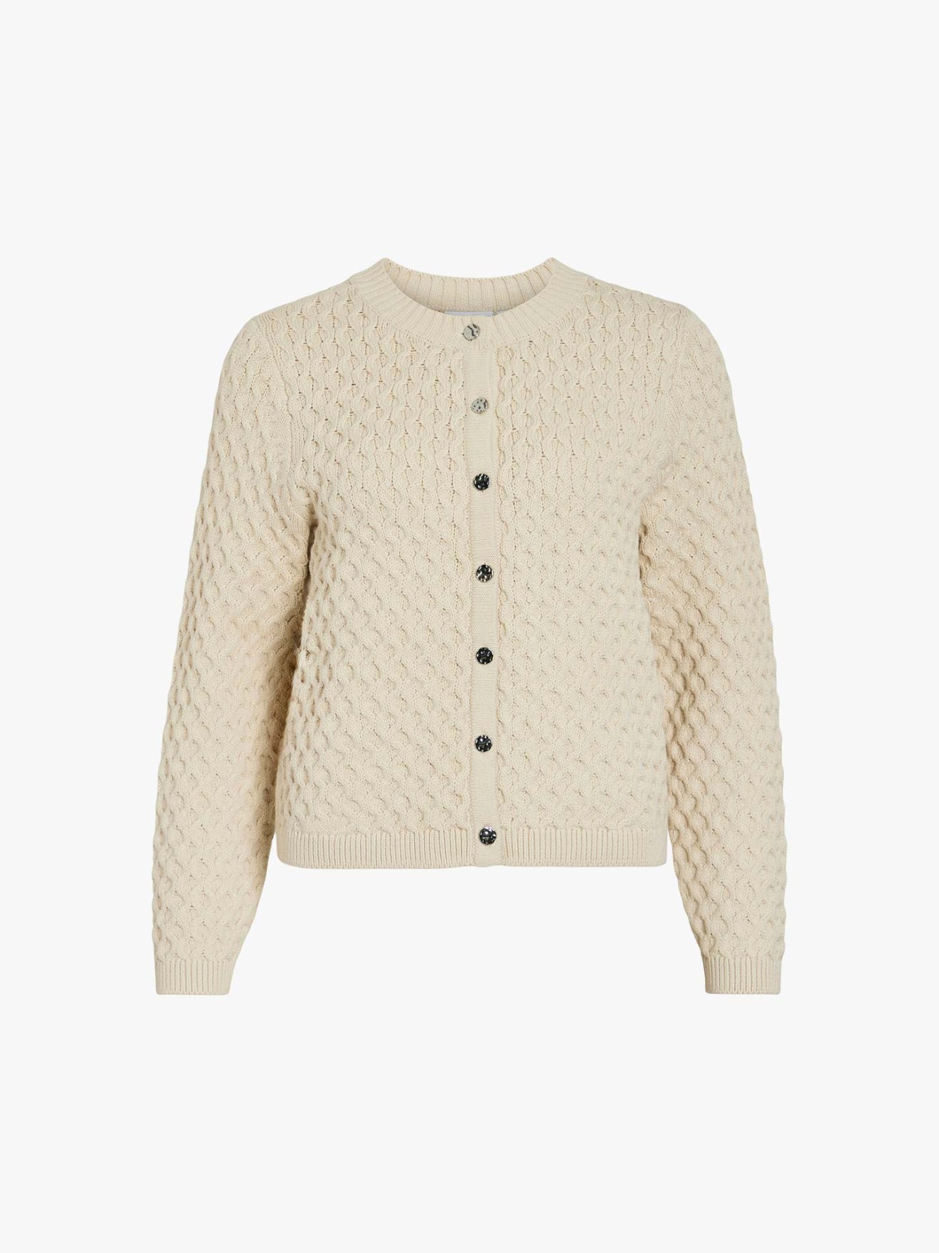 Casaco de Malha com Padro Texturizado