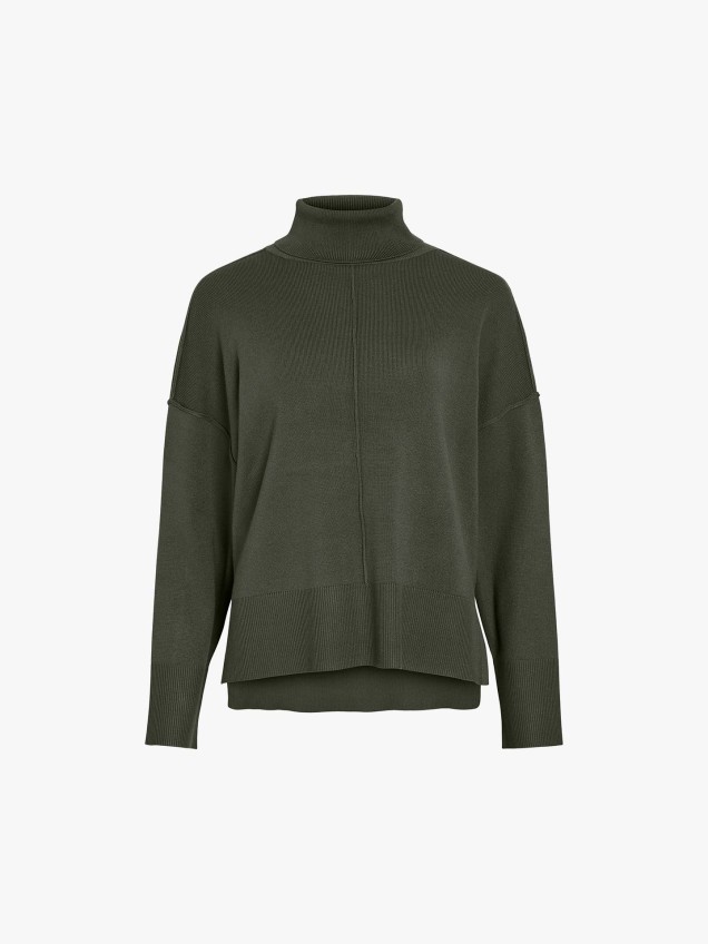 Camisola de Malha de Gola Alta