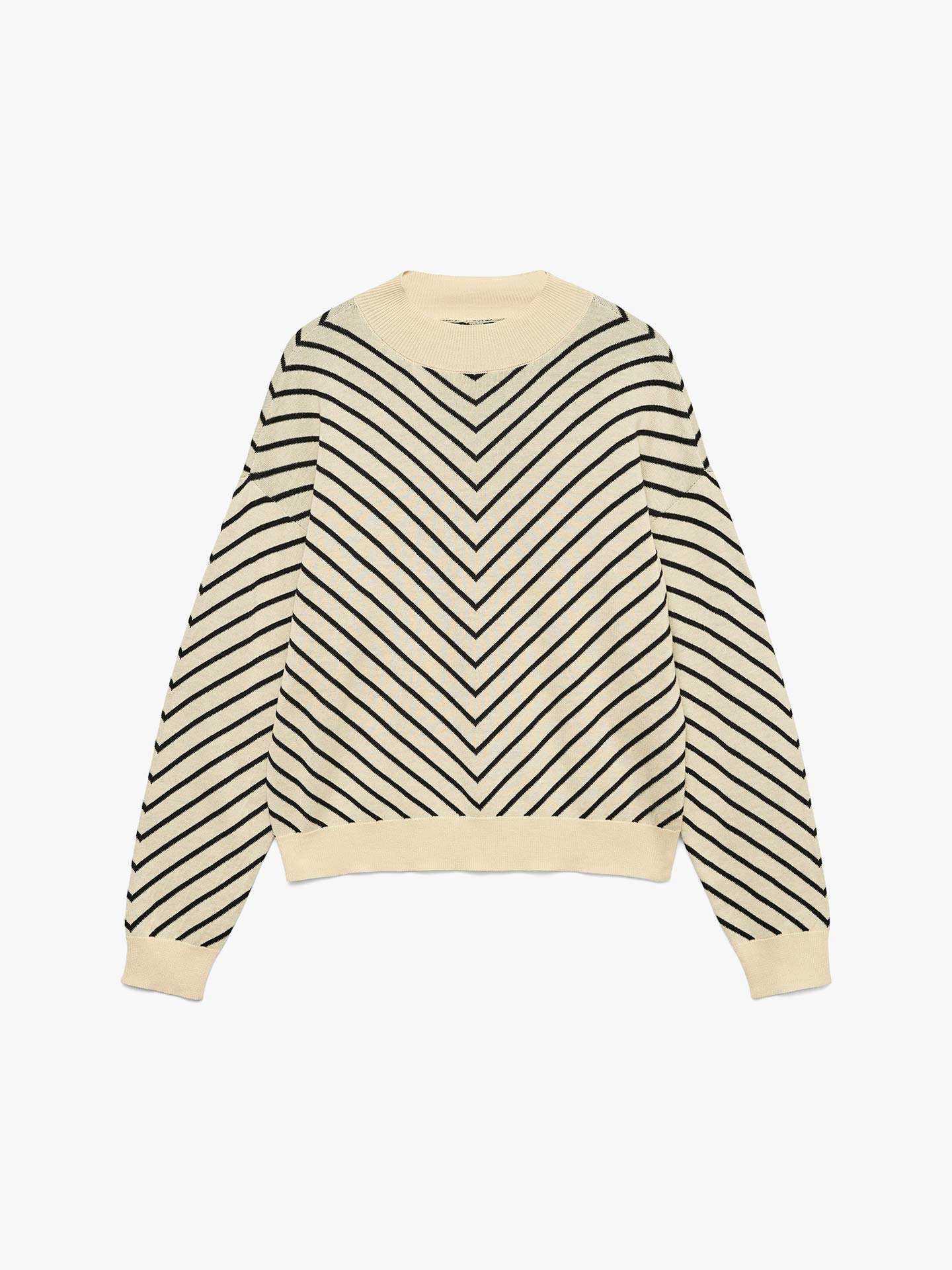 Camisola de Malha com Padro Chevron