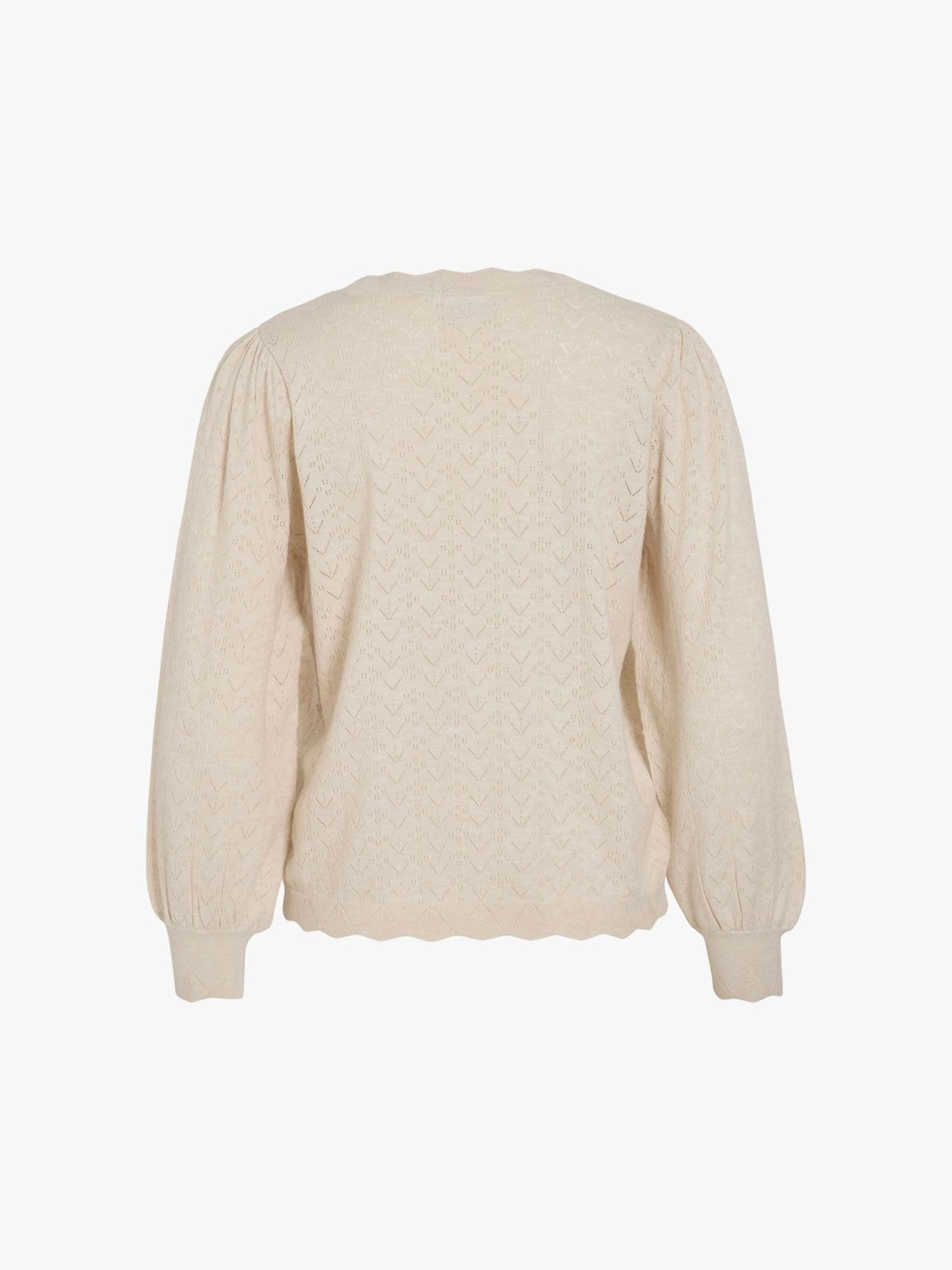 Camisola de Malha com Padrão Vazado