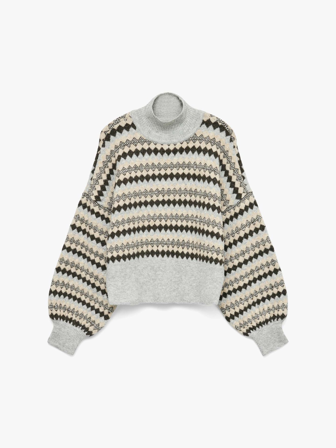 Camisola de Malha de Gola Alta