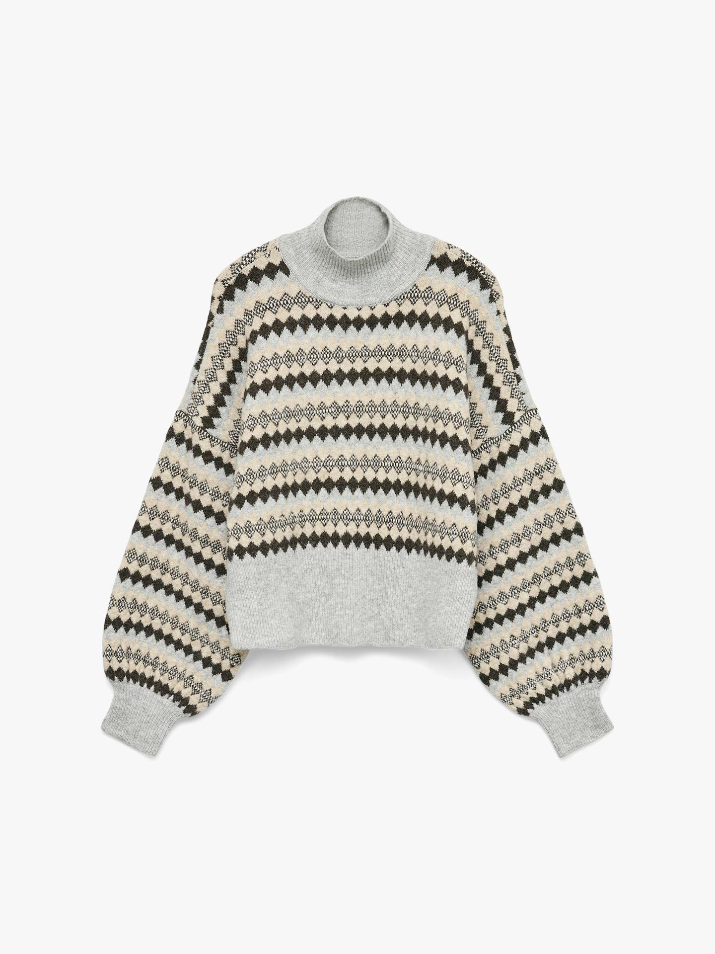 Camisola de Malha de Gola Alta