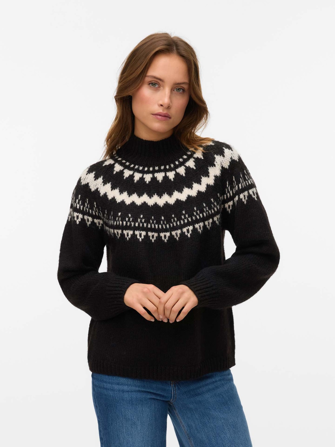 Camisola de Malha com Padro Jacquard