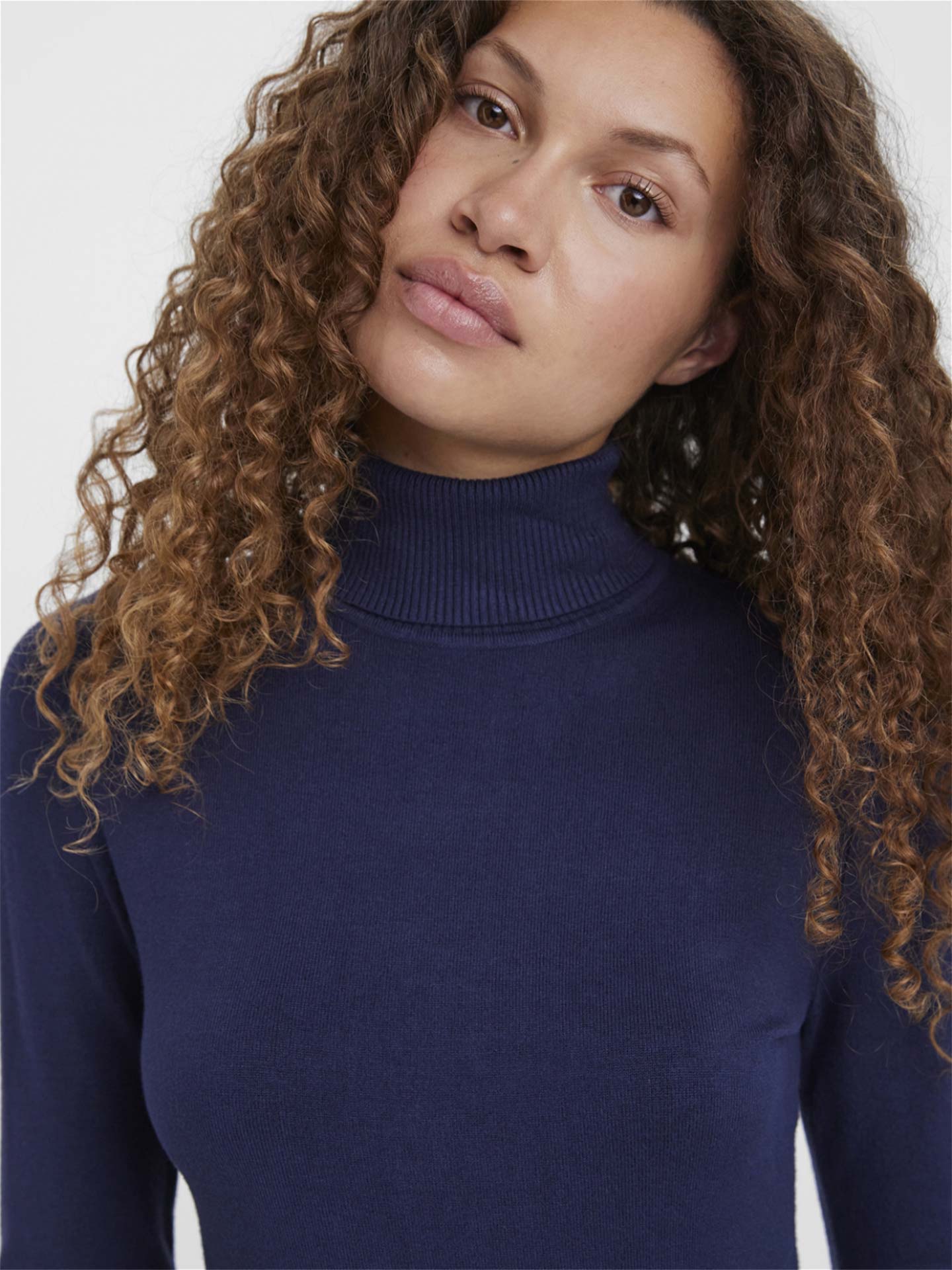 Camisola de Malha com Gola Alta