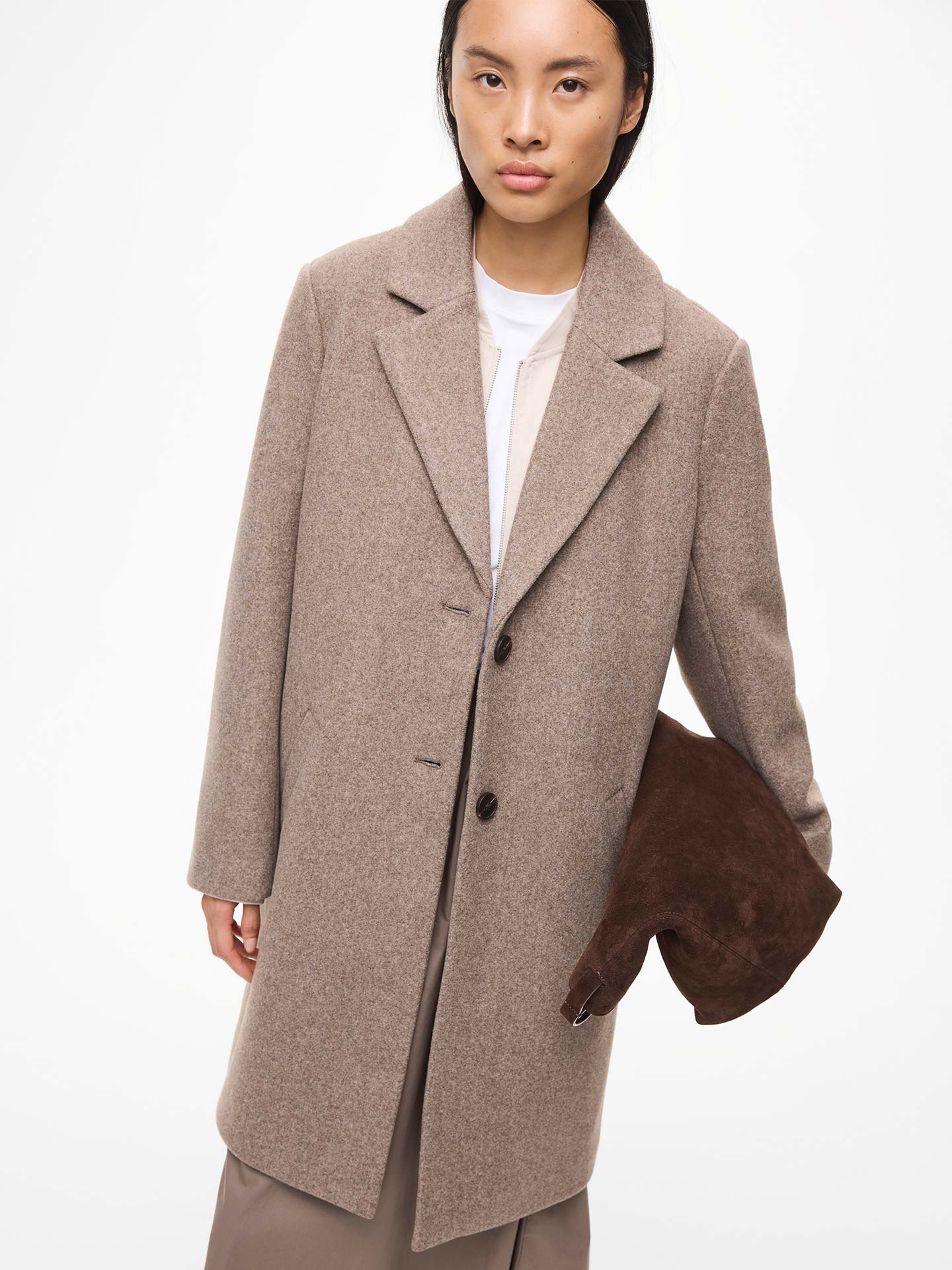 Casaco com Gola de Lapela