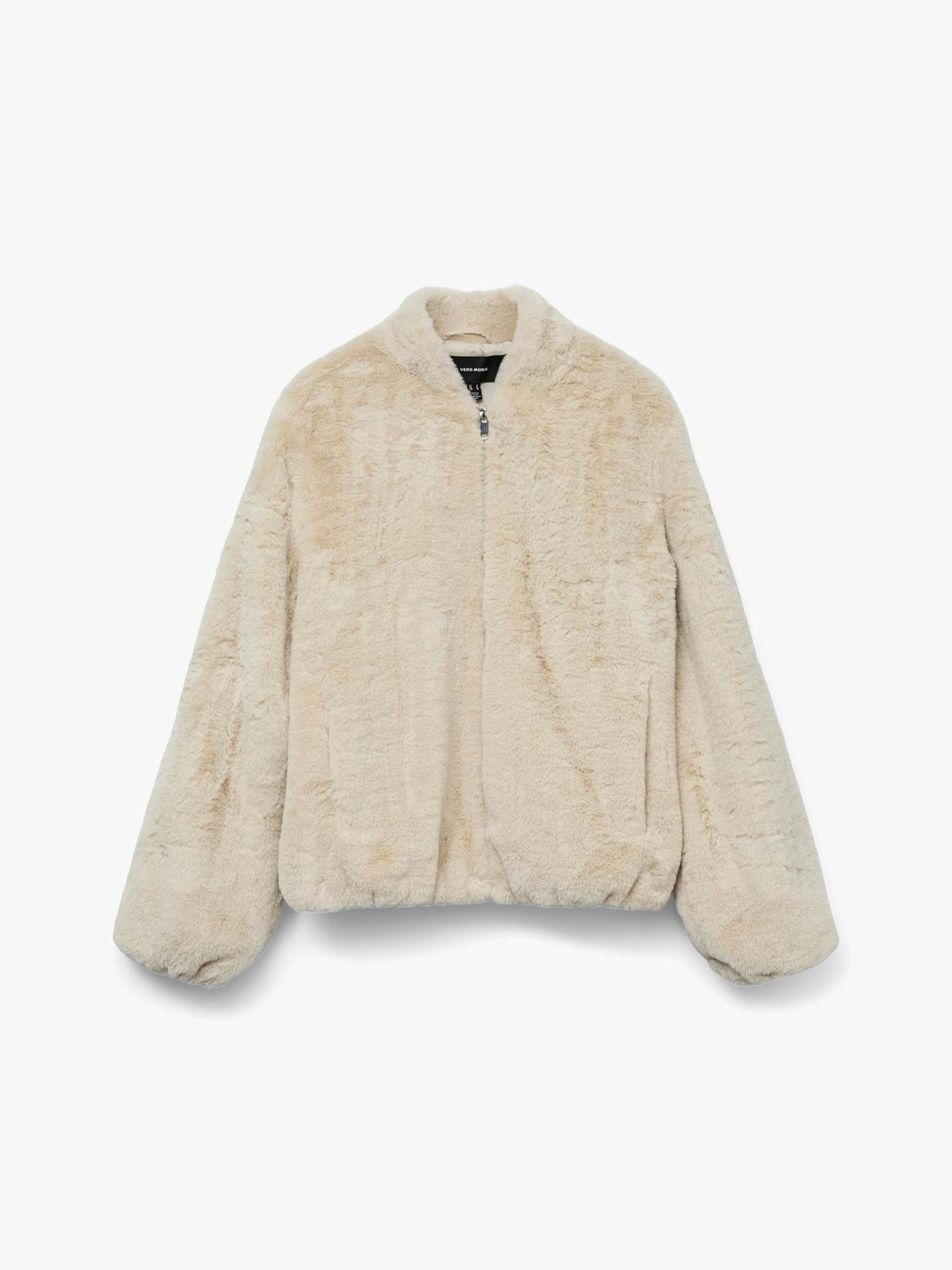 Casaco Curto de Efeito Pelo Sonjaliga