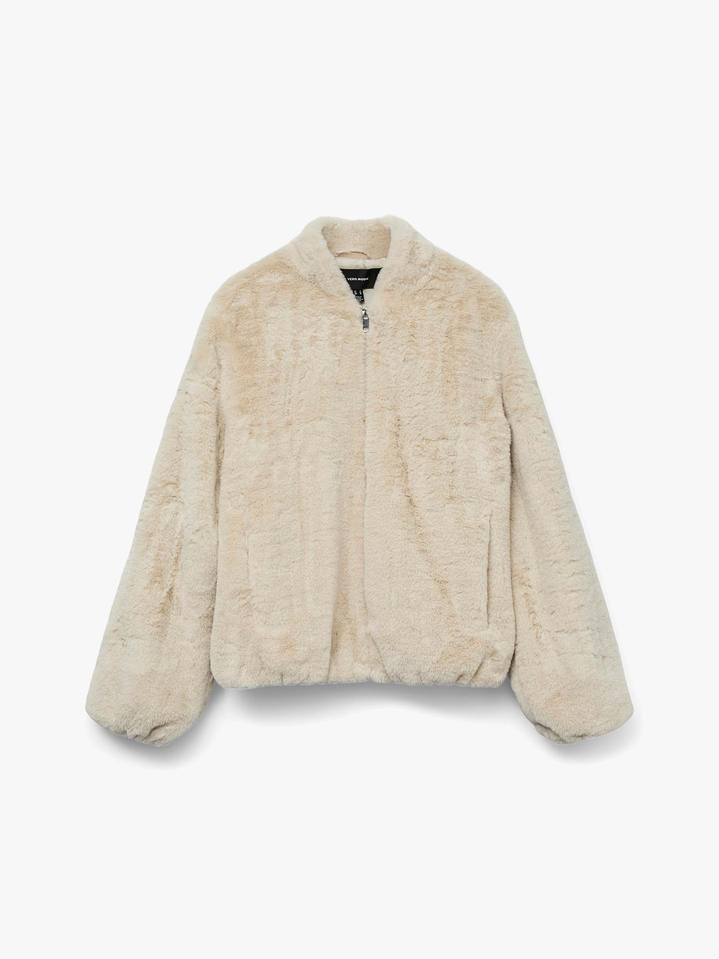 Casaco Curto de Efeito Pelo Sonjaliga