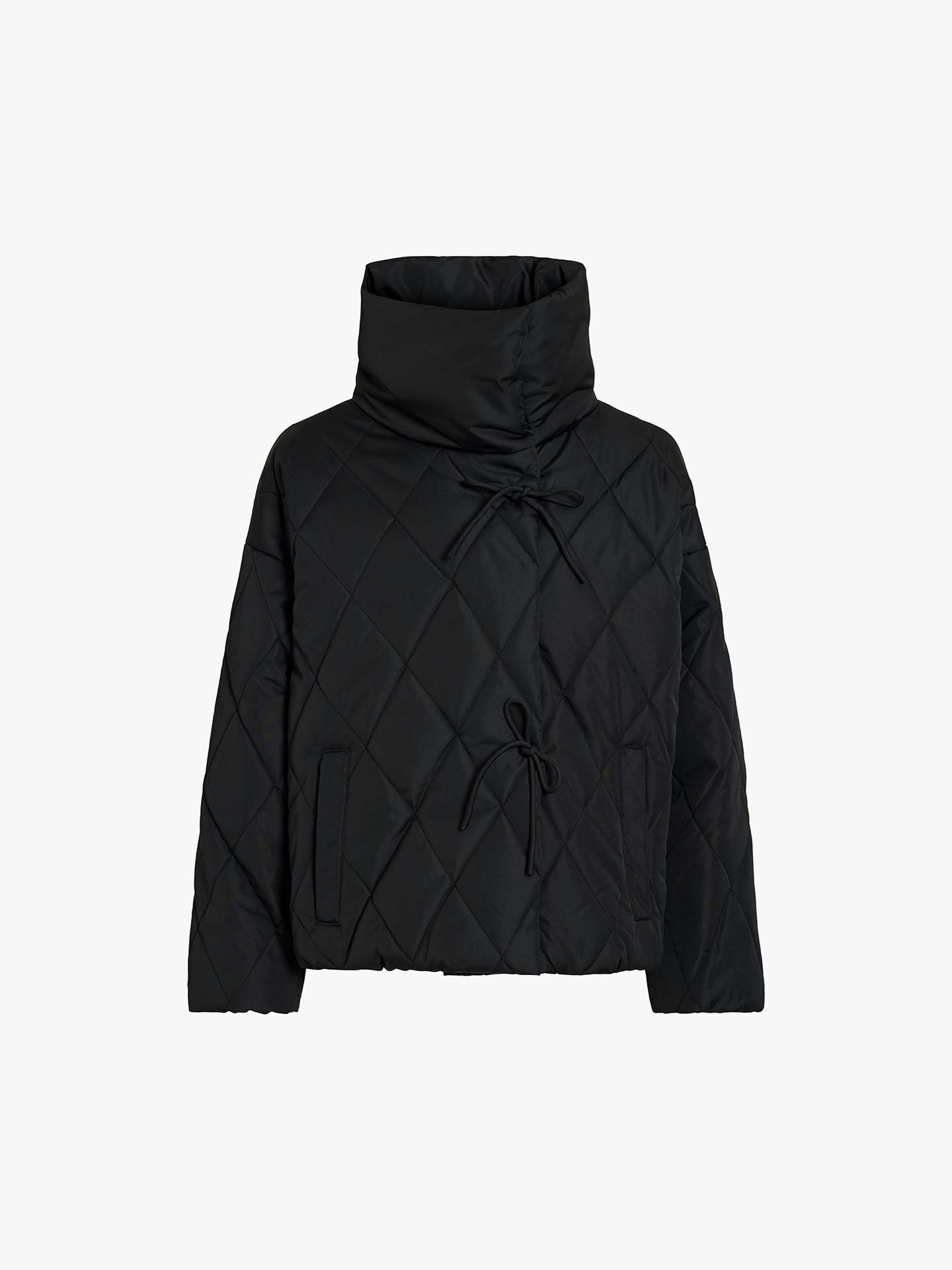 Blusão Acolchoado de Gola Alta