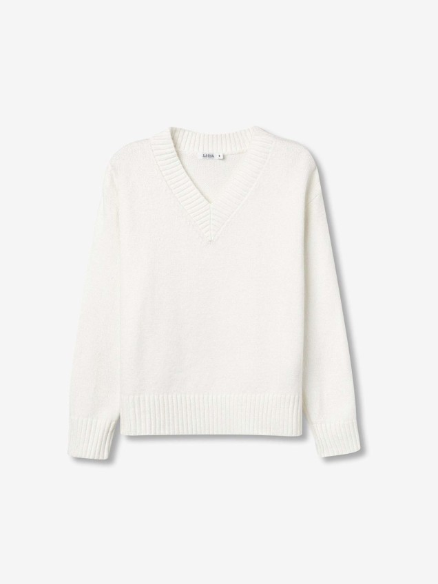 Camisola de Malha com Decote em V