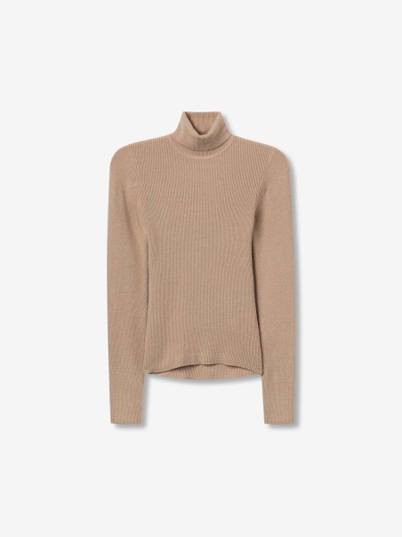 Camisola de Malha com Gola Alta Onix