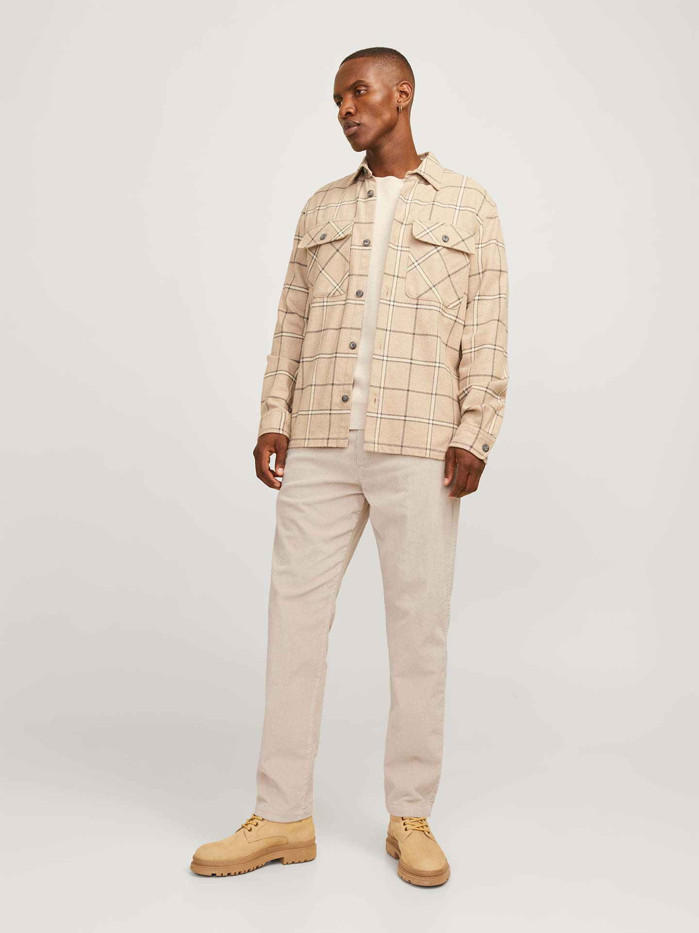 Calças de Bombazina Relaxed Fit