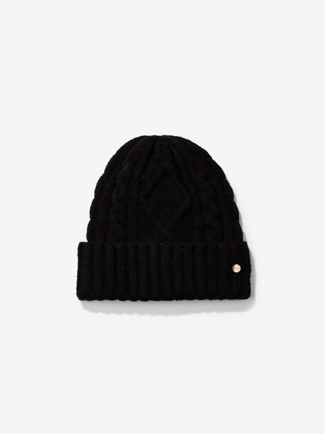 Gorro de Malha com Padro Entranado