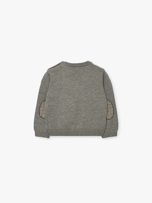 Camisola de Malha Tricotada com Coelho