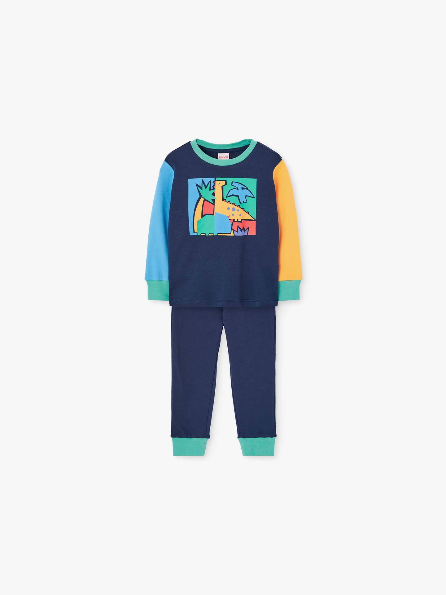 Pijama com Estampado de Dinossauros