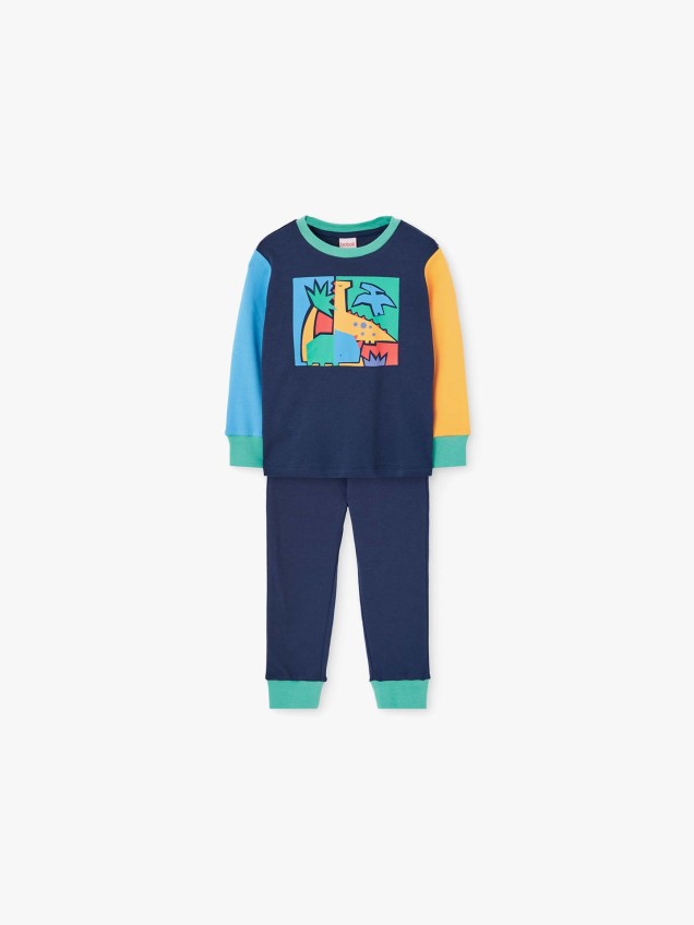 Pijama com Estampado de Dinossauros