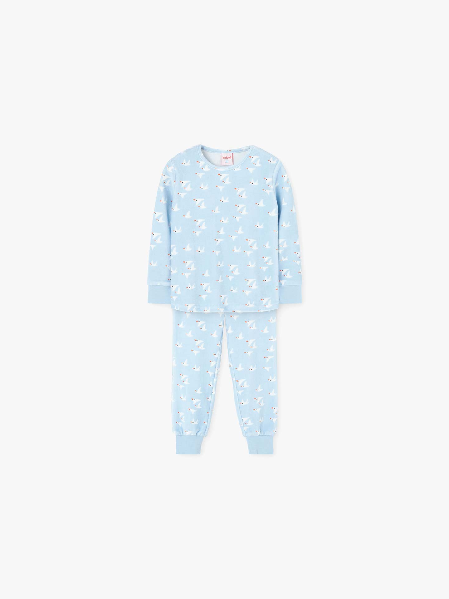 Pijama com Estampado de Pássaros