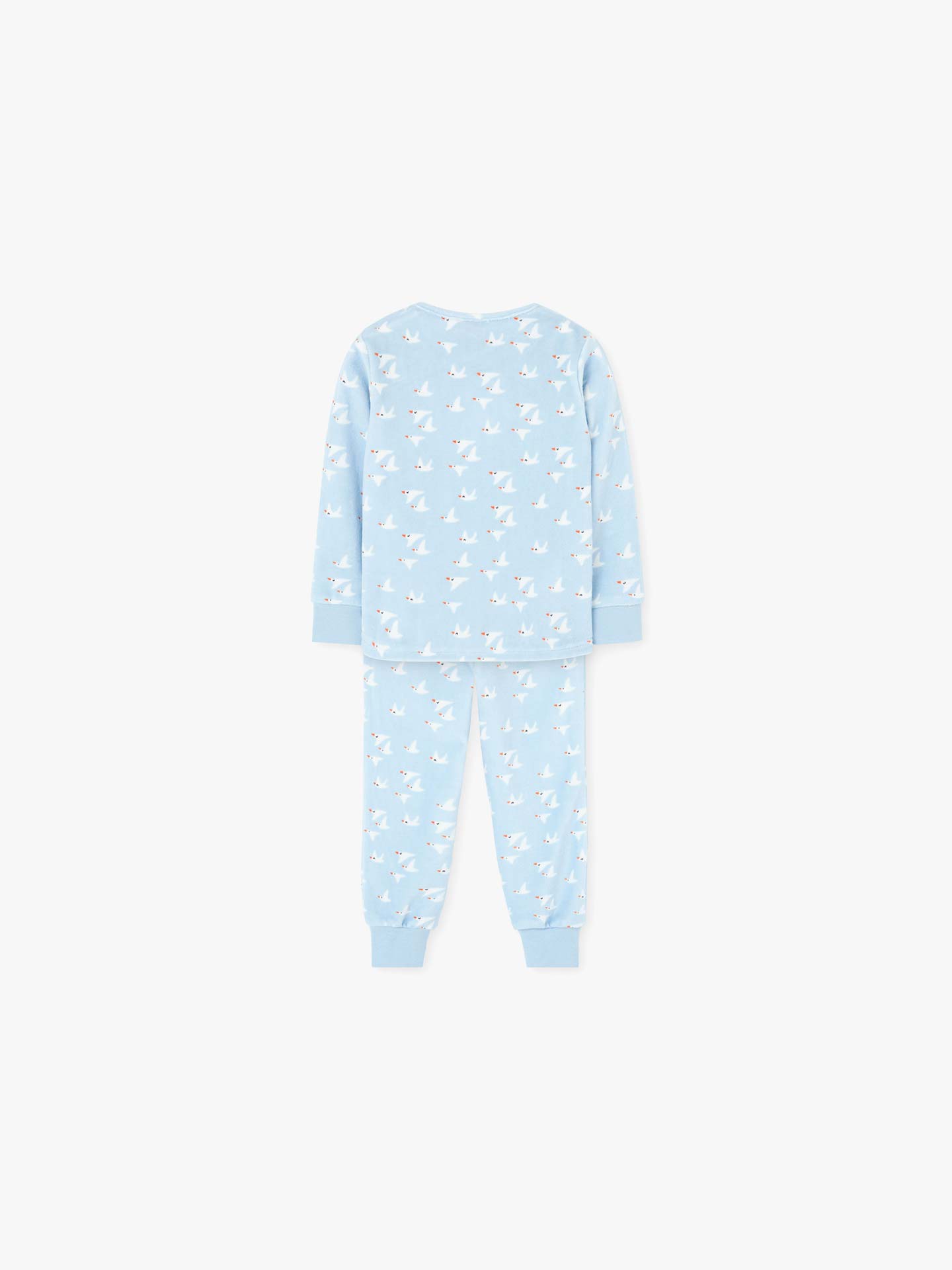 Pijama com Estampado de Pássaros