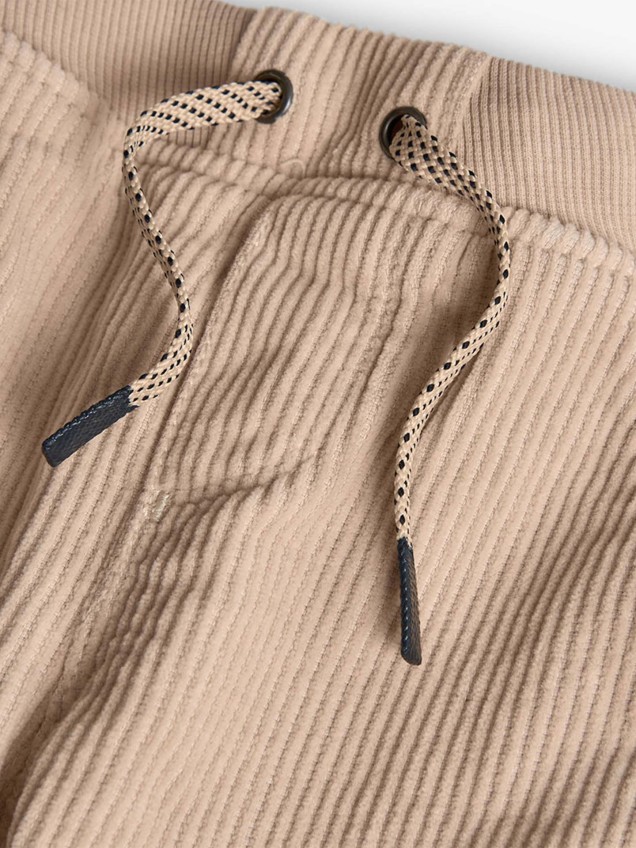 Calças Cargo em Bombazina