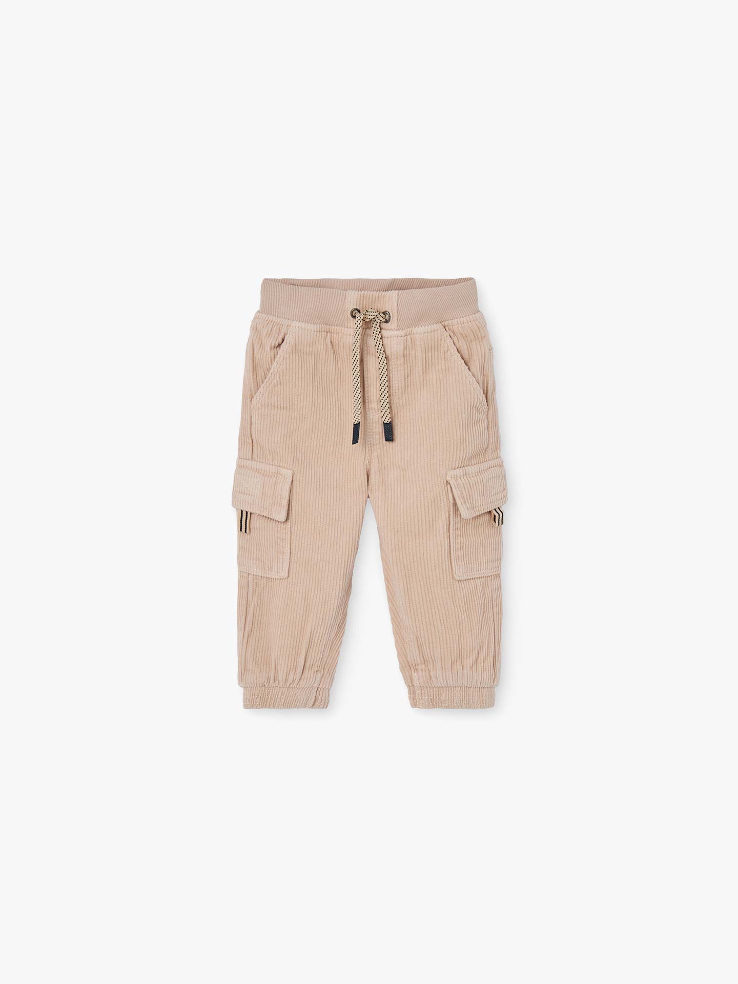 Calças Cargo em Bombazina