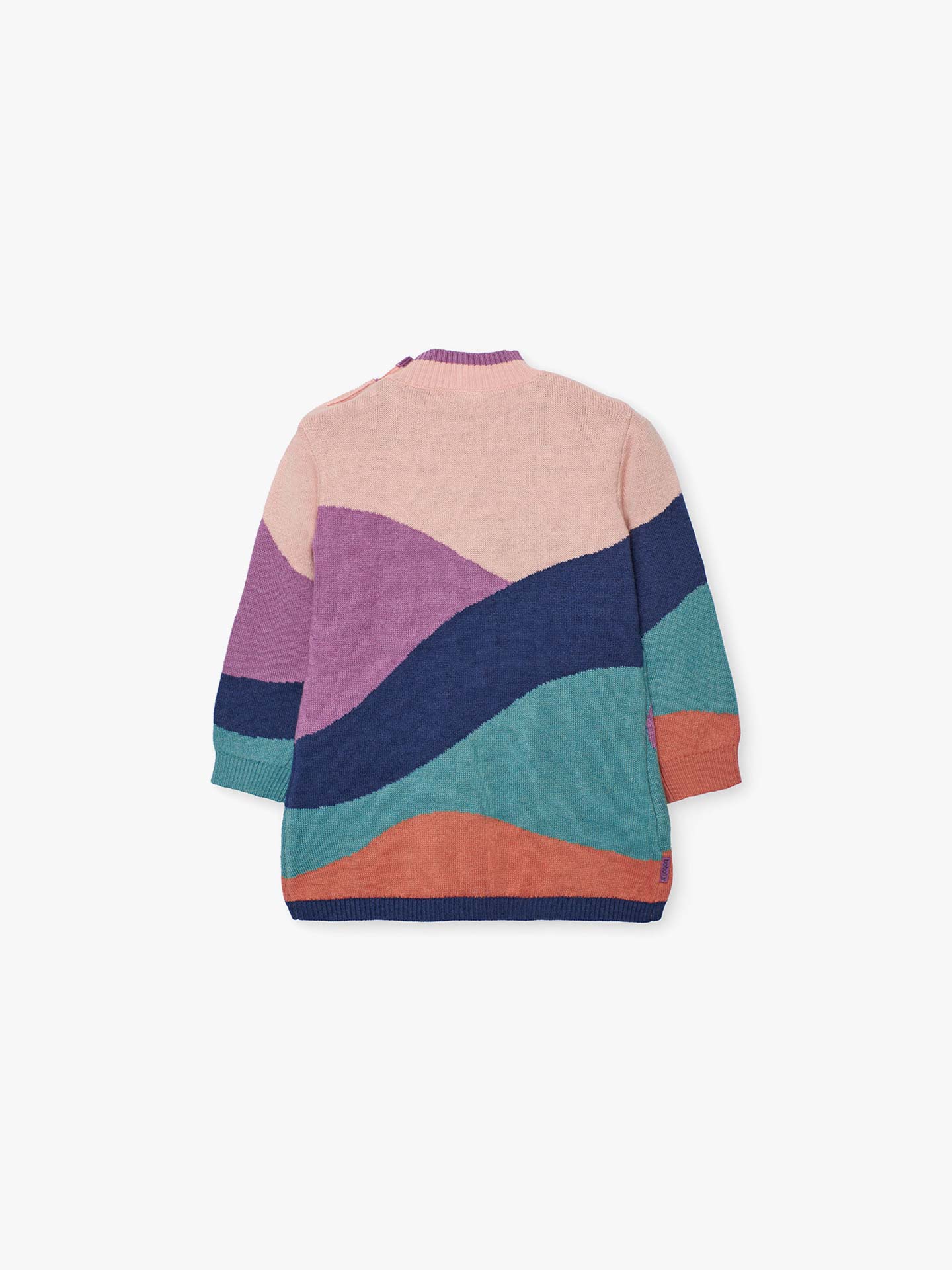 Vestido de Malha com Gola Alta